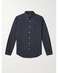Portuguese Flannel - Camicia slim-fit in cotone seersucker con collo button-down Atlantico - Lyst