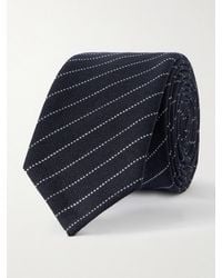 Thom Browne - 5.5Cm Pinstriped Basketweave Virgin Wool-Blend Tie - Lyst