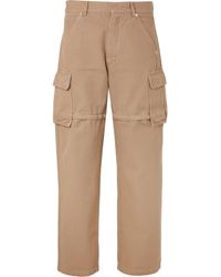 Jacquemus Cotton-canvas Zip-off Cargo Trousers - Natural