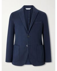 Boglioli - Herringbone Cotton And Cashmere-Blend Twill Suit Jacket - Lyst