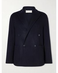 Officine Generale - Maxwell Double-breasted Wool Suit Jacket - Lyst