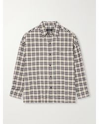 NAHMIAS - Checked Cotton-Blend Seersucker Shirt - Lyst