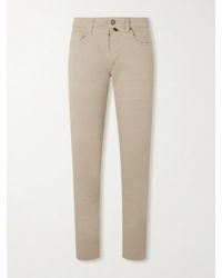 Slowear - Slim-fit Stretch Cotton-blend Gabardine Trousers - Lyst