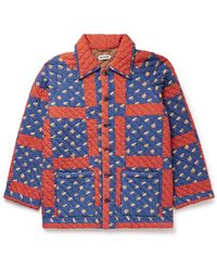 Bode - Sheepfold Quilted Padded Printed Cotton Jacket - Lyst