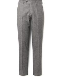 Lardini - Slim-fit Straight-leg Houndstooth Wool And Cashmere-blend Suit Trousers - Lyst