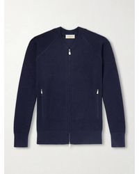 Piacenza 1733 - Slim-Fit Honeycomb-Knit Cotton Bomber Jacket - Lyst