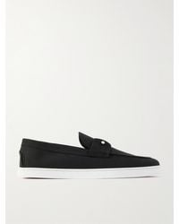 Christian Louboutin - Chambeliboat Nubuck Loafers - Lyst