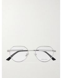 Bottega Veneta - Dash Panthos Round-Frame-Tone Optical Glasses - Lyst