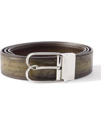 Berluti - 3.5Cm Scritto Venezia Leather Belt - Lyst
