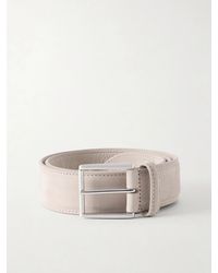 Anderson's - 3Cm Suede Leather Belt - Lyst