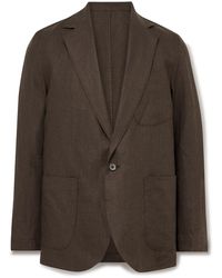 STÒFFA - Unstructured Washed-Linen Blazer - Lyst