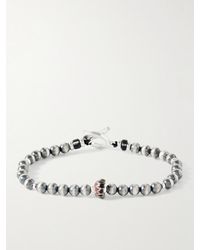 Mikia - Silver And Glass Beaded Bracelet - Lyst