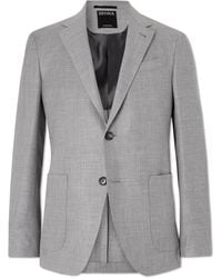 ZEGNA - Riviera Slim-Fit Wool, Silk And Linen-Blend Suit Jacket - Lyst