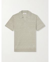 MR P. - Linen And Cotton-Blend Polo Shirt - Lyst