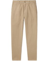 Altea - Dumbo Straight-leg Cotton-blend Gabardine Trousers - Lyst