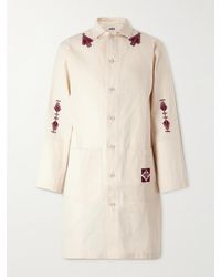 Adish - The Inoue Brothers Makhlut Embroidered Cotton-canvas Coat - Lyst