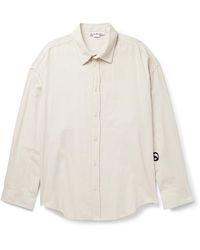 Acne Studios - Setar Oversized Logo-appliquéd Cotton Shirt - Lyst