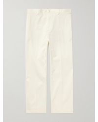 Acne Studios - Pilos Straight-Leg Cotton-Twill Trousers - Lyst