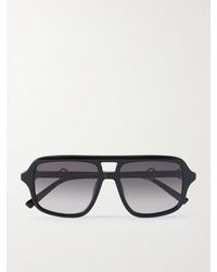 Gucci - Aviator-Style Horsebit-Embellished Acetate Sunglasses - Lyst