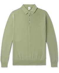 Aspesi - Slim-fit Garment-dyed Cotton Polo Shirt - Lyst