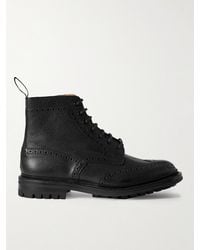 Tricker's - Stow Leather Brogue Boots - Lyst