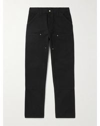 Carhartt - Double Knee Straight-Leg Cotton-Canvas Carpenter Trousers - Lyst