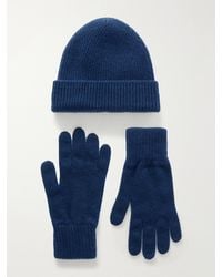 Johnstons of Elgin - Ribbed Gloves And Beanie Cashmere Set - Lyst