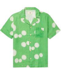 Folk - Camp-collar Printed Linen Shirt - Lyst