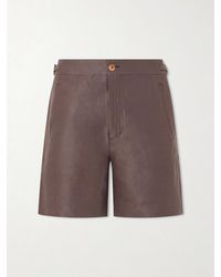 God's True Cashmere - Straight-Leg Linen-Twill Shorts - Lyst