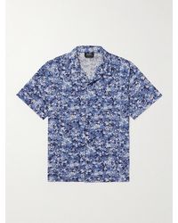 A.P.C. - Lloyd Convertible-Collar Printed Cotton Shirt - Lyst