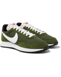 Nike Air Tailwind 79 Shell, Suede And Leather Trainers - Green