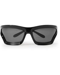 Loewe - Paula's Ibiza Sporty Mask Oversized D-frame Acetate Wrap-around Sunglasses - Lyst