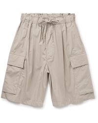 Kaptain Sunshine - Straight-Leg Cotton-Blend Shell Drawstring Cargo Shorts - Lyst