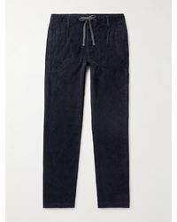Hartford - Tanker Slim-fit Straight-leg Cotton-corduroy Drawstring Trousers - Lyst