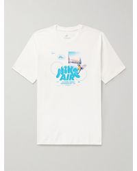 Nike - T-shirt in jersey di cotone con stampa Sportswear - Lyst