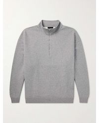 Canada Goose - Rove Half-Zip Cotton-Jersey Sweater - Lyst