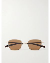 Saint Laurent - Sl 949 Square-Frame-Tone Titanium And Acetate Sunglasses - Lyst