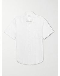 NN07 - Arne Button-down Collar Linen Shirt - Lyst