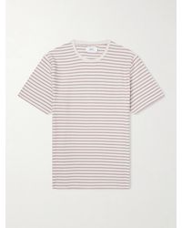 MR P. - Striped Ribbed Cotton-jersey T-shirt - Lyst