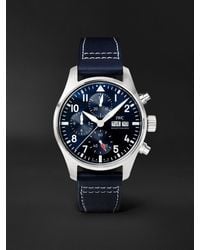 IWC Schaffhausen - Pilot's Automatic Chronograph Stainless Steel Watch - Lyst