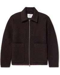 NN07 - Gael 8267 Brushed Wool-Blend Jacket - Lyst