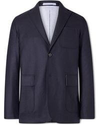 Beams Plus - Wool-Blend Flannel Blazer - Lyst