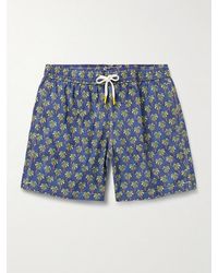 Hartford - Straight-Leg Mid-Length Printed Swim Shorts - Lyst
