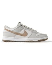 Nike - Dunk Low Retro Se Suede-trimmed Leather Sneakers - Lyst