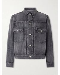 Sacai - Beyondexx Distressed Denim Jacket - Lyst