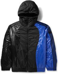 Moncler Genius - Adidas Originals Balzers Logo-appliquéd Striped Panelled Shell Hooded Down Jacket - Lyst