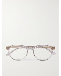 Bottega Veneta - Round-Frame Recycled-Acetate And-Tone Optical Glasses - Lyst