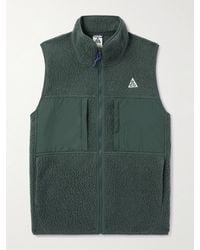 Nike - Acg Arctic Wolf Logo-embroidered Polartec® Fleece And Shell Vest - Lyst