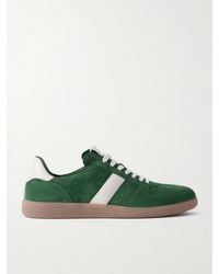 Tom Ford - Archer Leather-Trimmed Suede Sneakers - Lyst