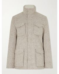 Herno - Virgin Wool-Tweed Field Jacket - Lyst